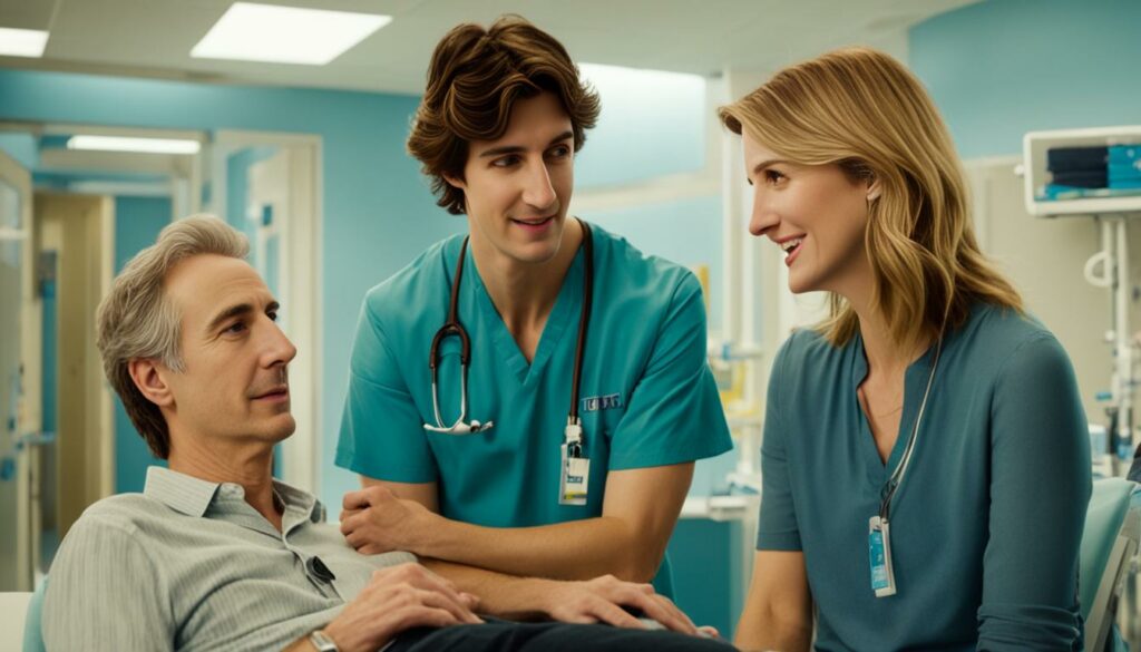 The Fault in Our Stars Laura Dern and Nat Wolff