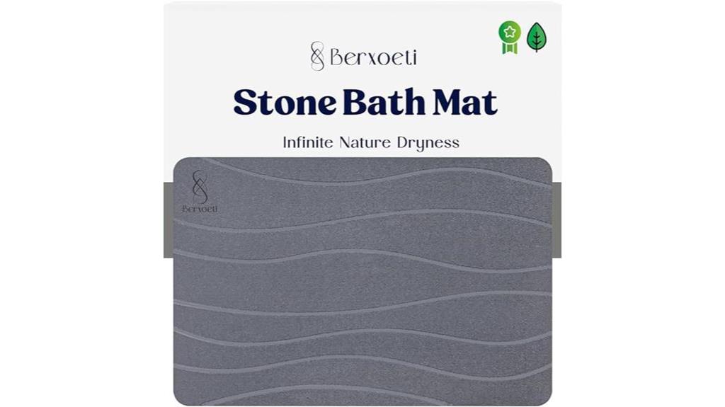 absorbent stone bath mat