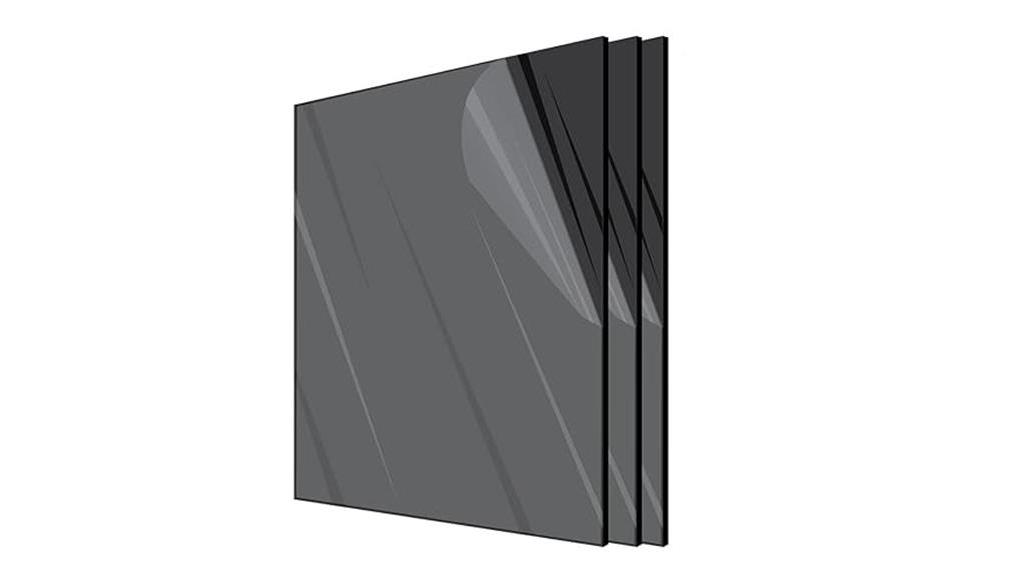 acrylic plexiglass sheets black