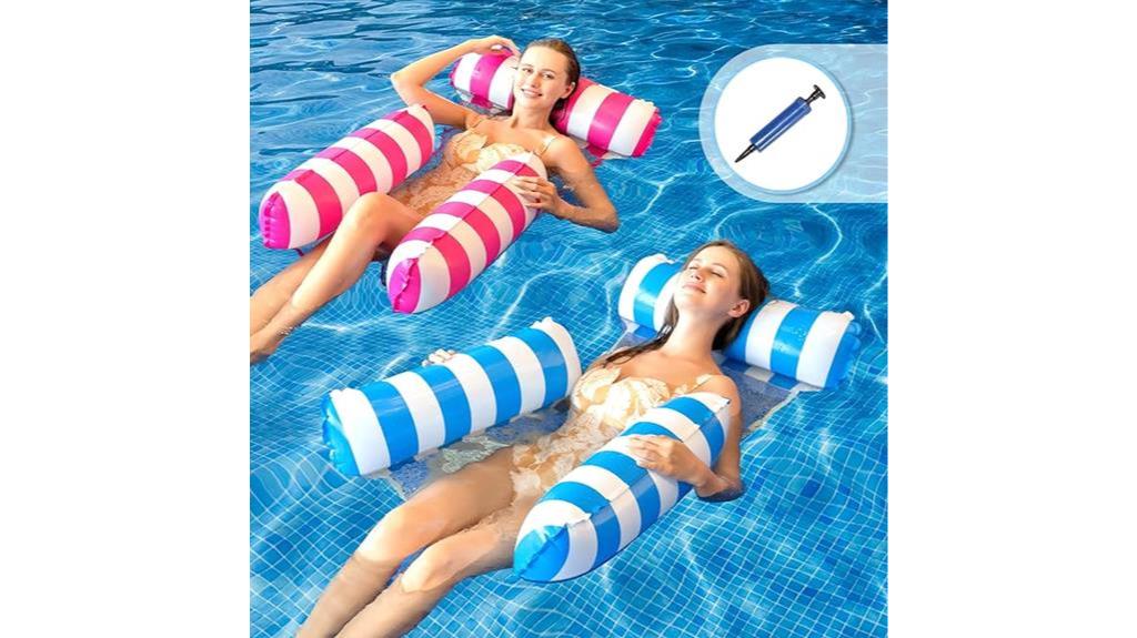 adult size pool floats set