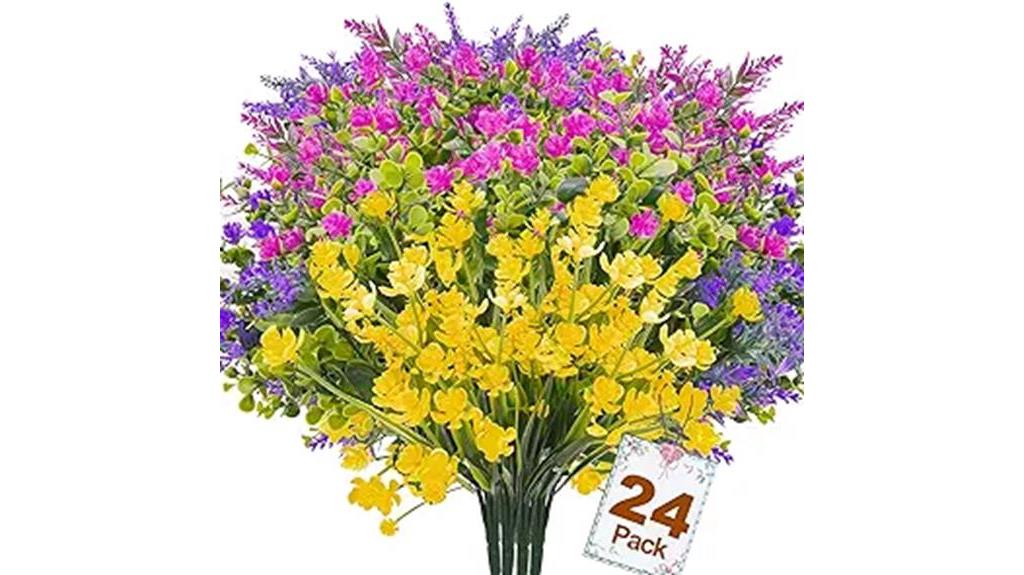 artificial flowers for outdoors