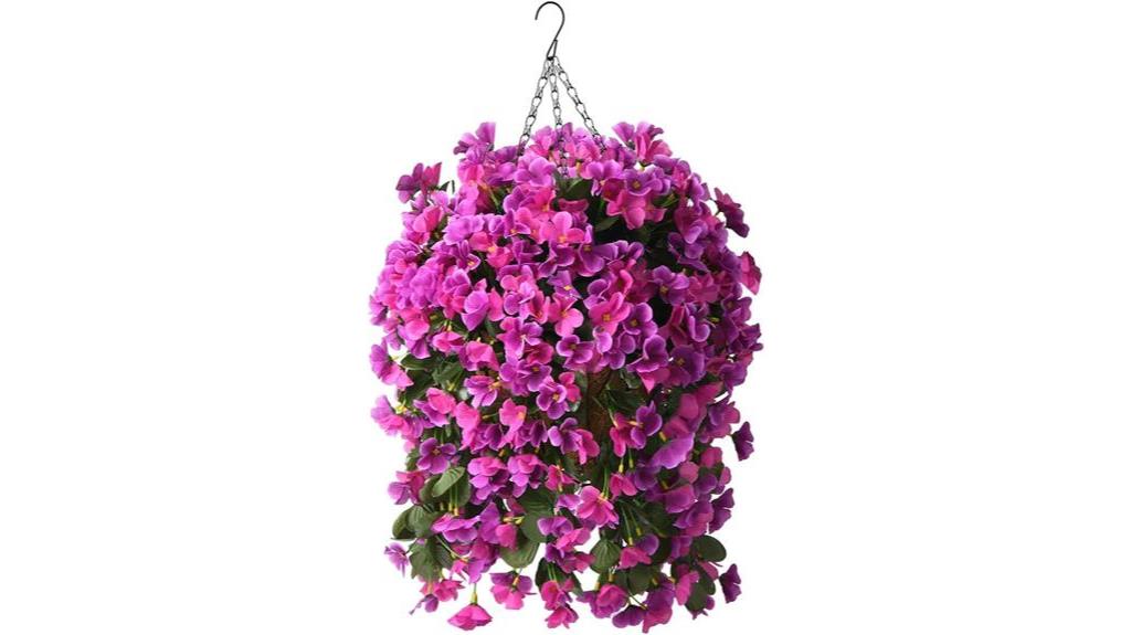 artificial hanging flower basket