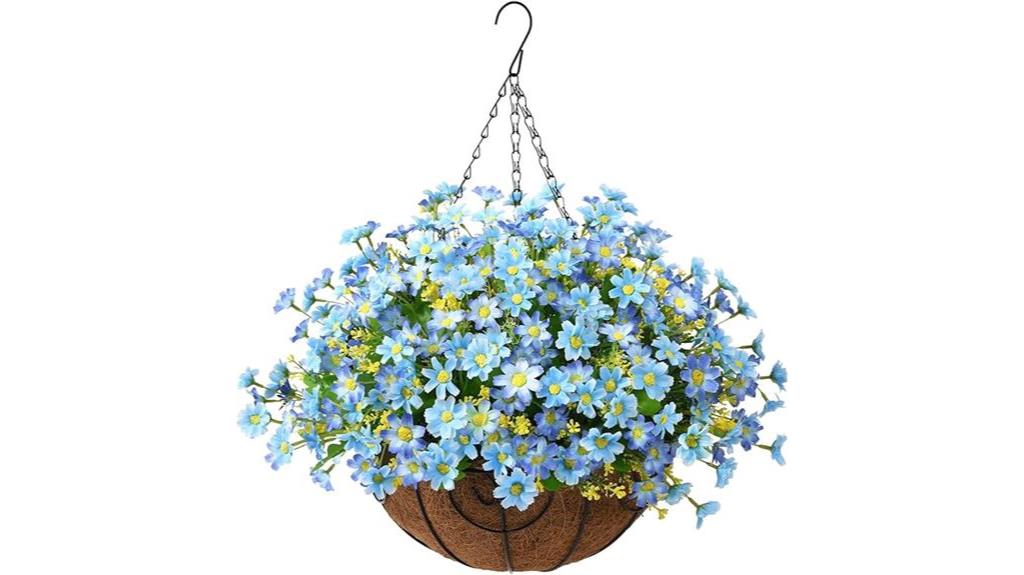 artificial hanging flowers set