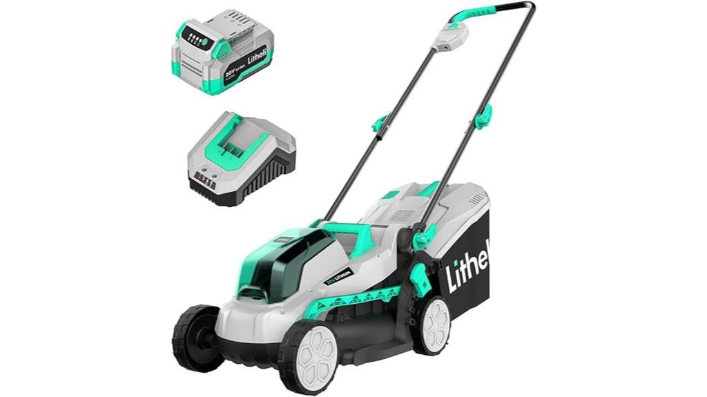 battery powered litheli lawn mower