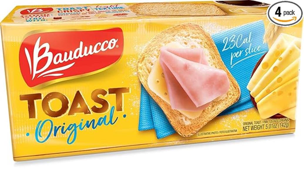 bauducco light crispy bread