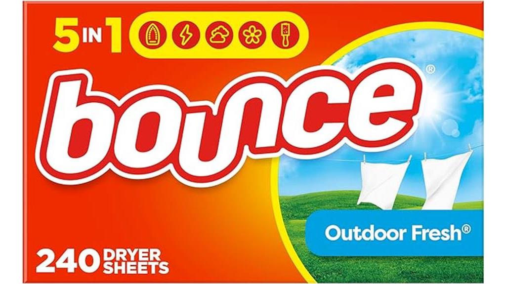 bounce dryer sheets outdoor fresh