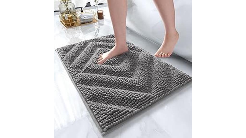 chenille bathroom rug absorbent