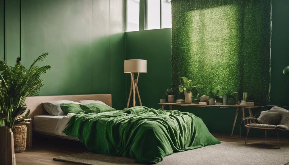choosing green bedroom design