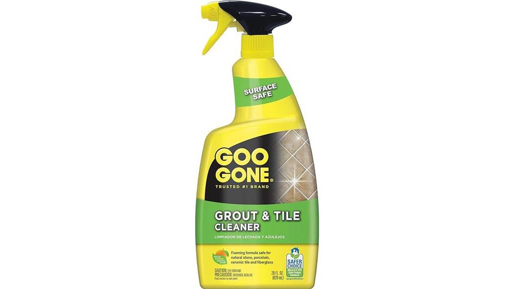cleaning solution for grout