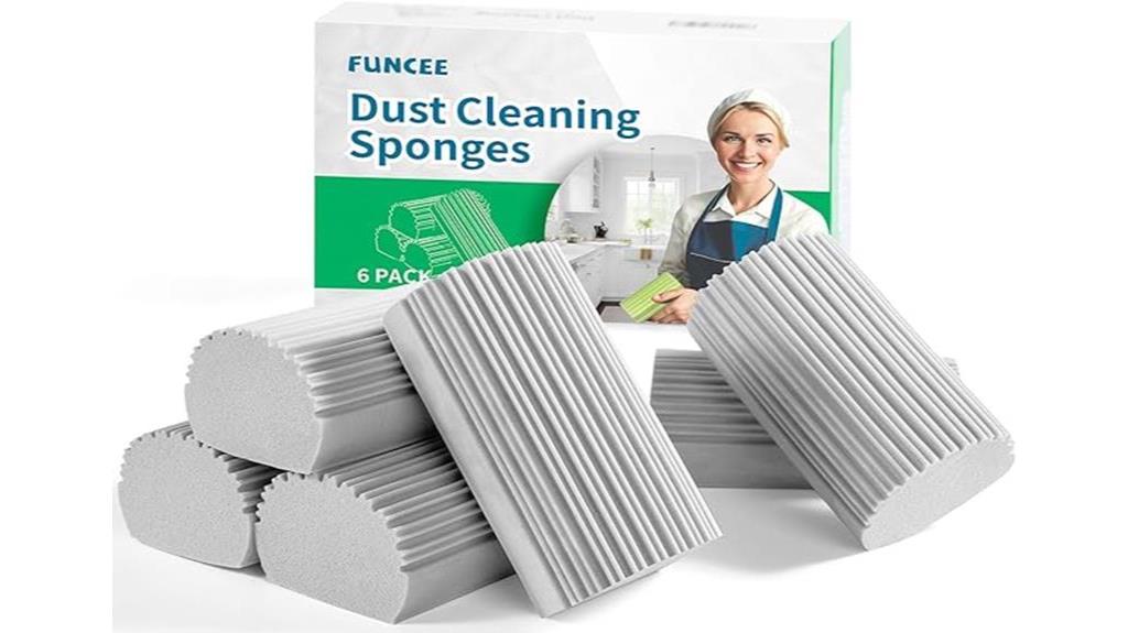 cleaning with damp sponges