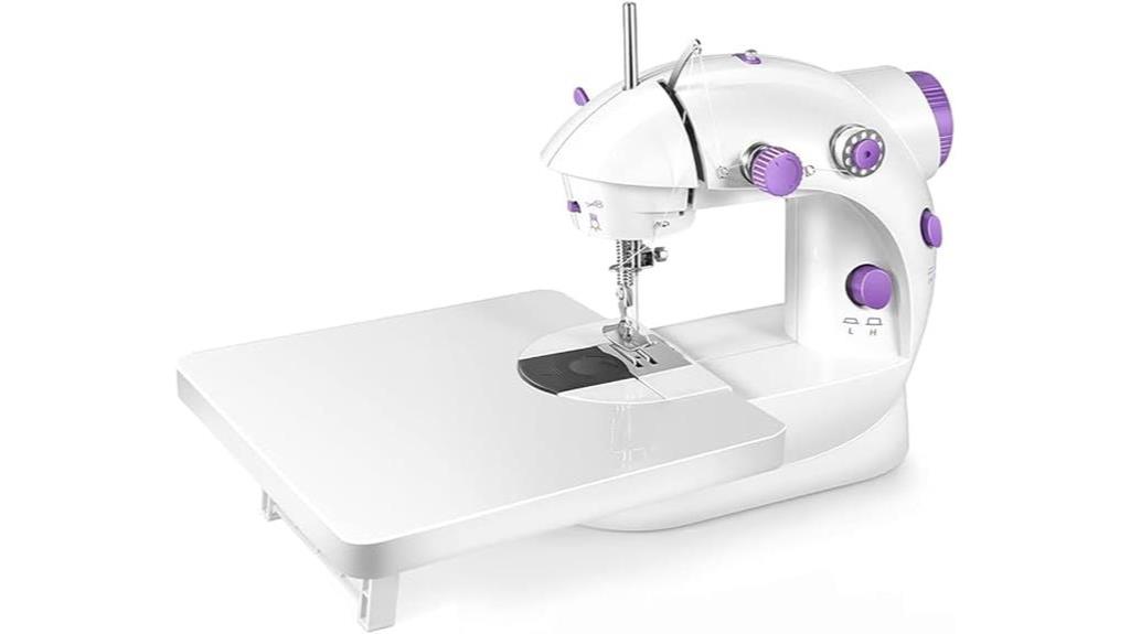 compact sewing machine features