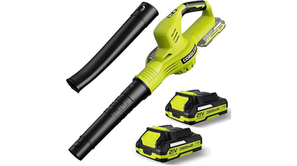 cordless leaf blower package