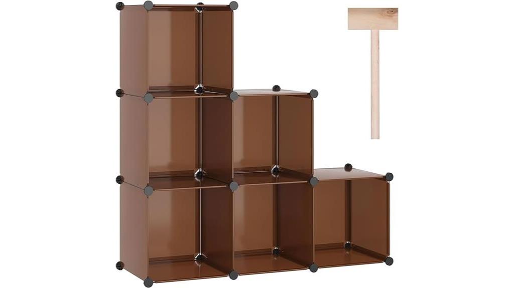 cube storage organizer shelves