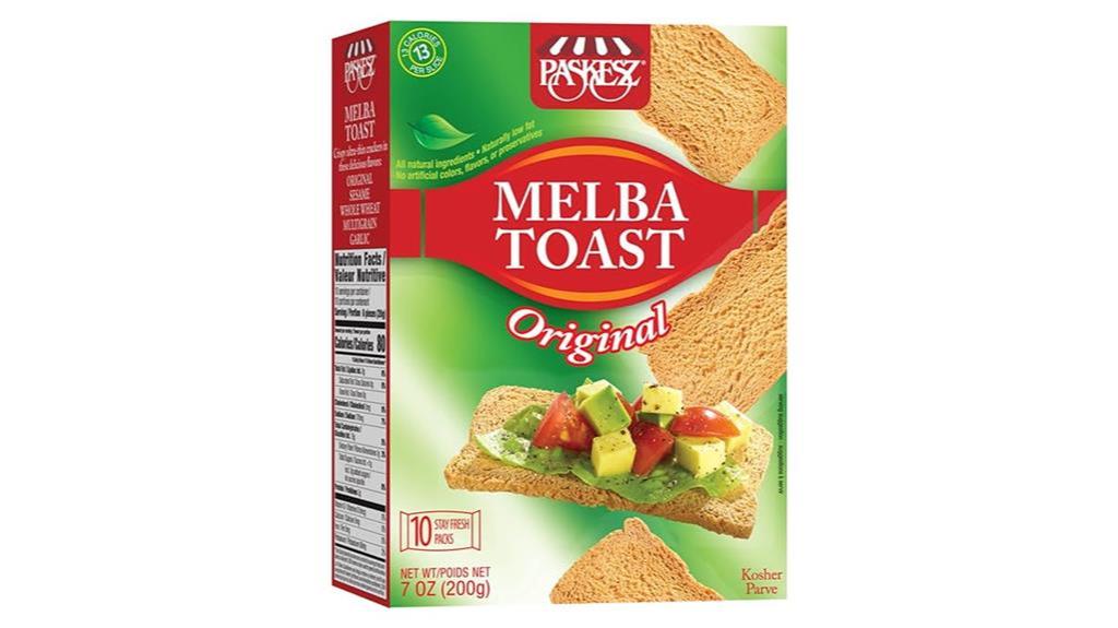 delicious melba toast crackers