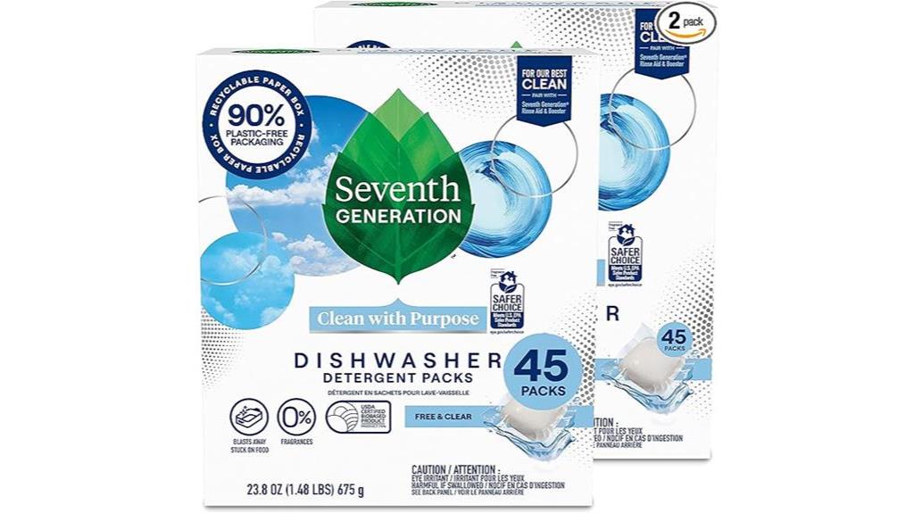 eco friendly dishwasher detergent packs