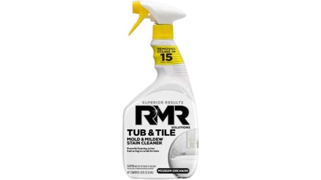 effective tub and tile cleaner