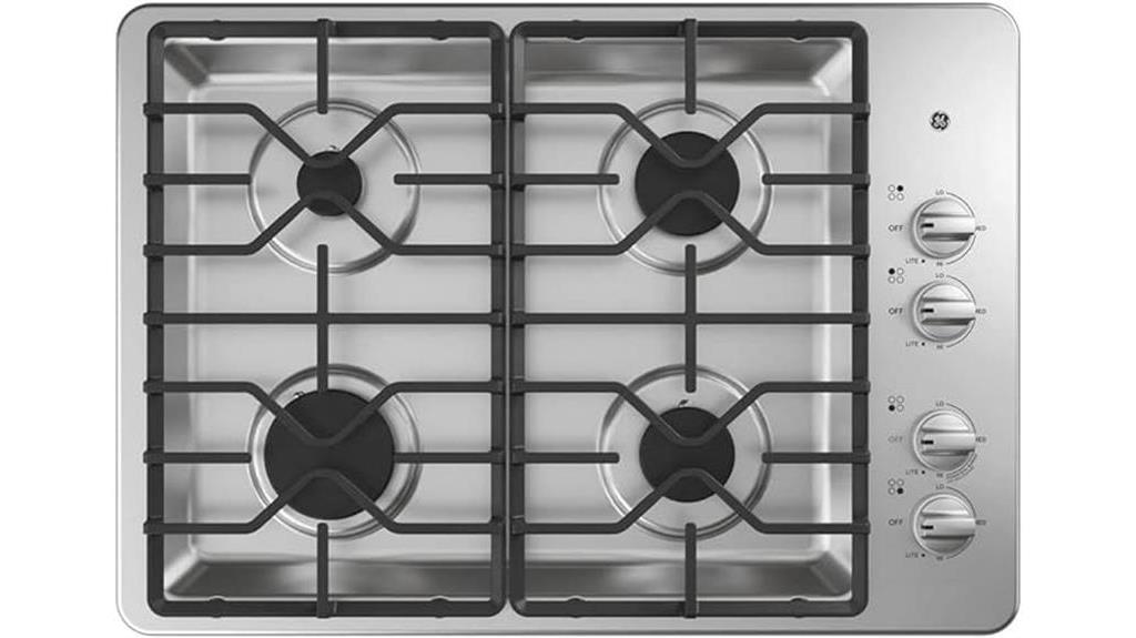 efficient gas cooktop features