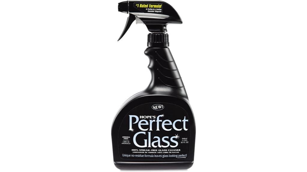efficient glass cleaner formula
