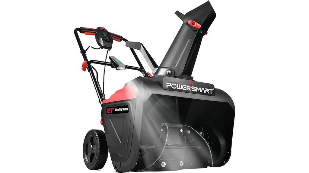 electric snow blower with led light