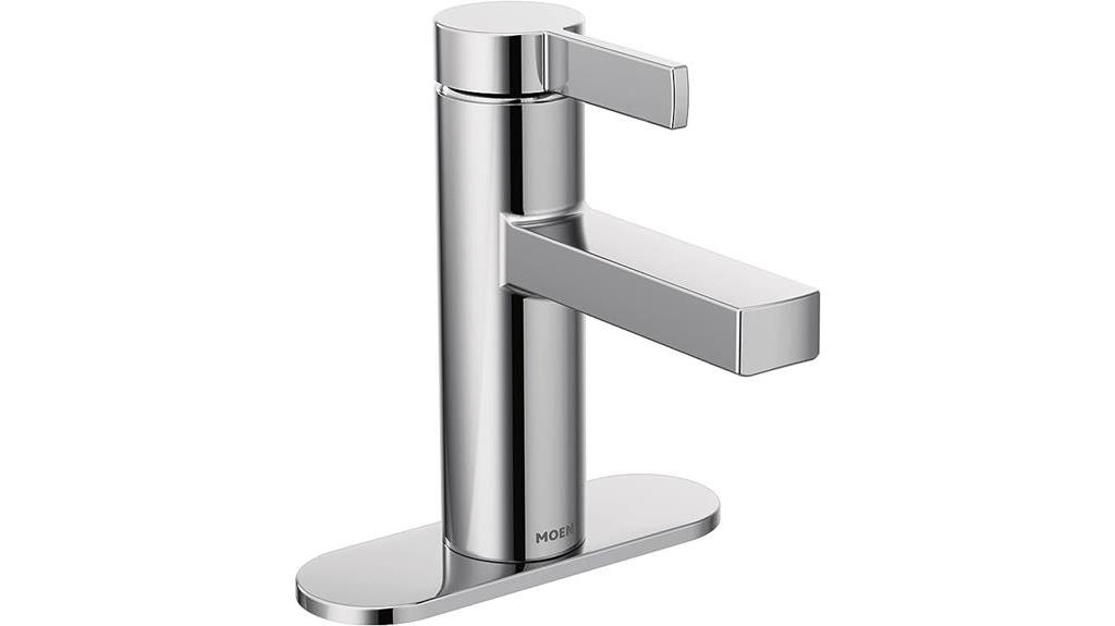 elegant chrome bathroom faucet