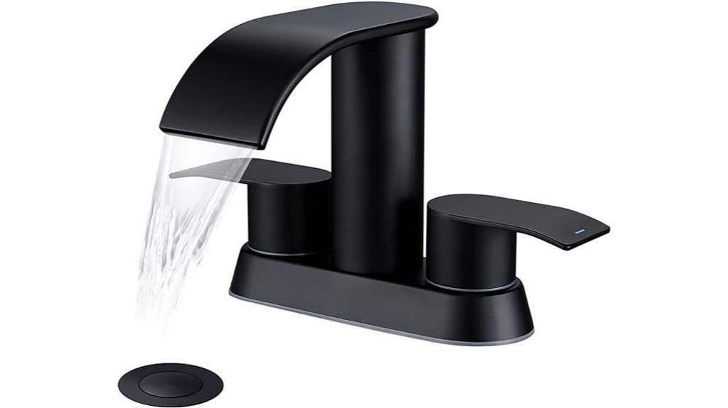 elegant waterfall sink faucet