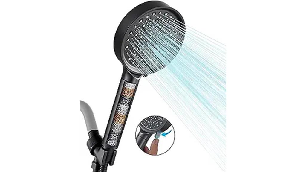 filtered handheld showerhead with high pressure