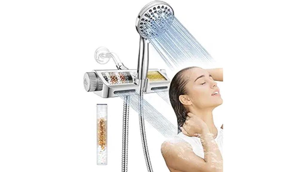 filtered shower head features