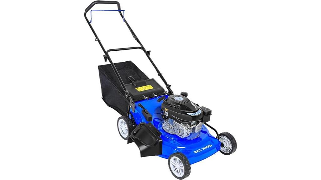 gas powered lawn mower