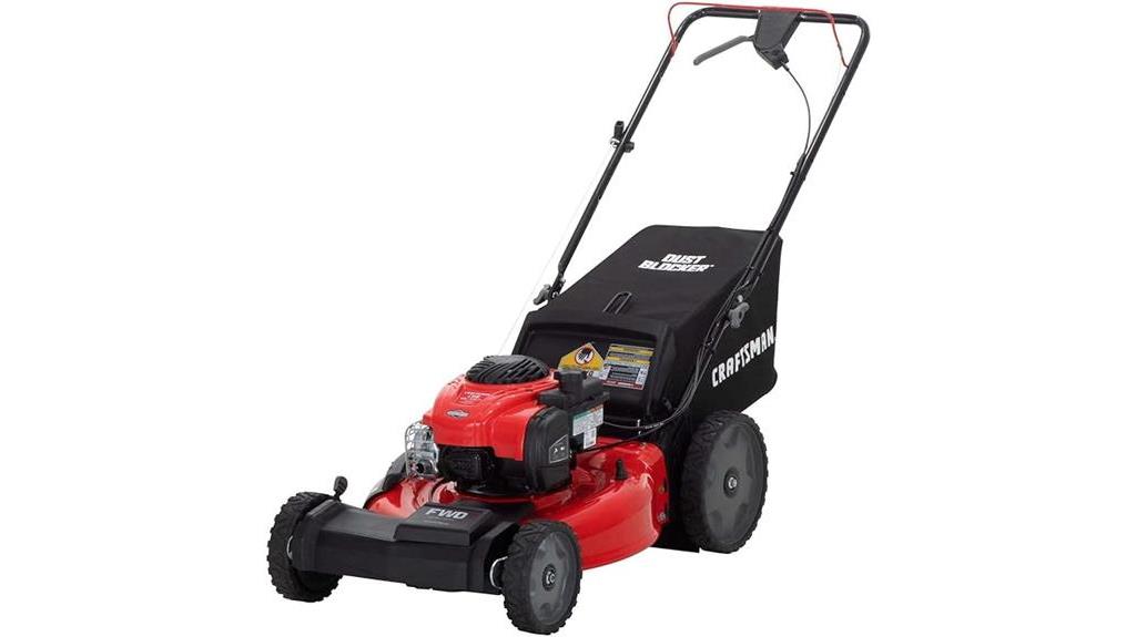 gas powered lawn mower