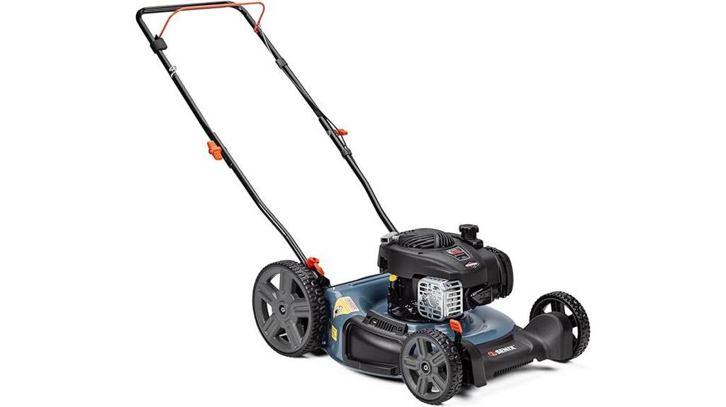 gas powered push lawn mower