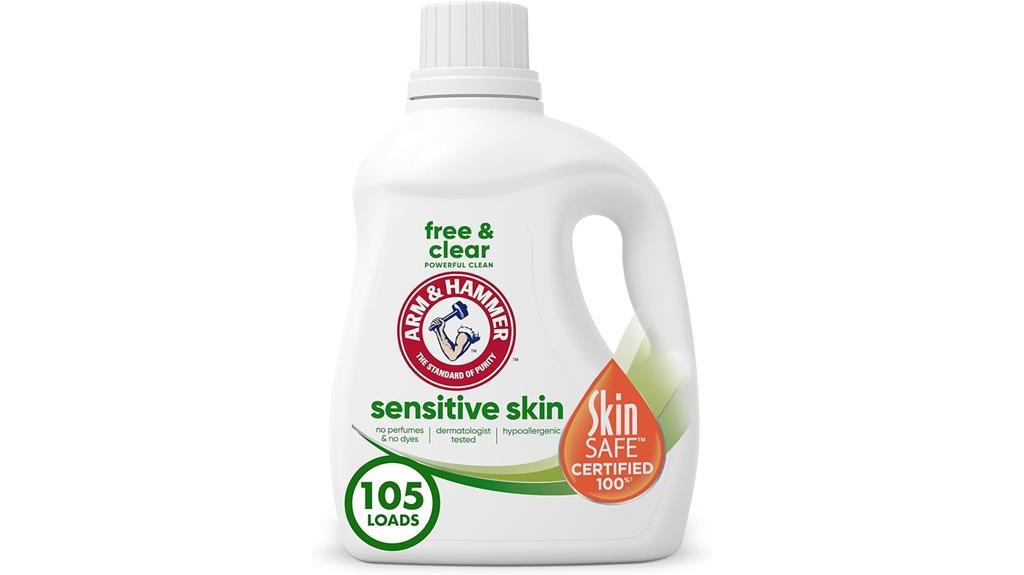gentle detergent for sensitive skin