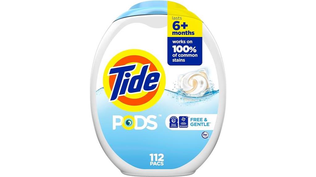 gentle laundry detergent pods