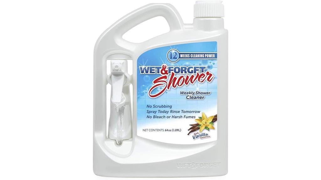 gentle shower cleaner solution