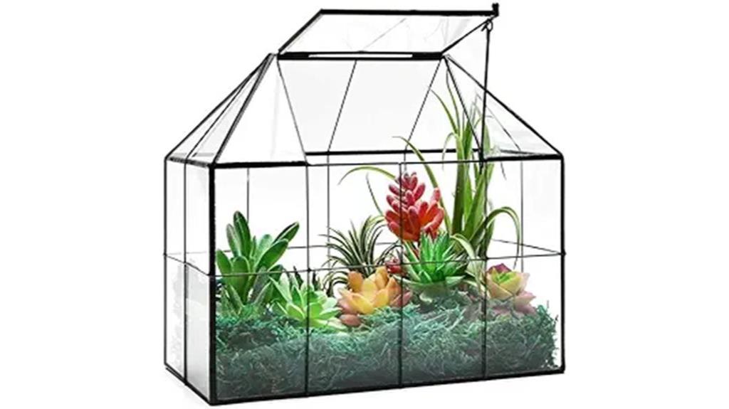 glass terrarium house planter