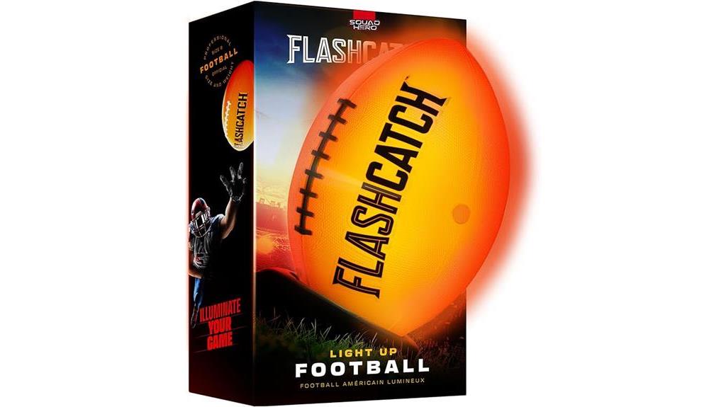 glowing football for nighttime