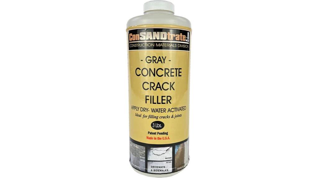 gray concrete crack filler
