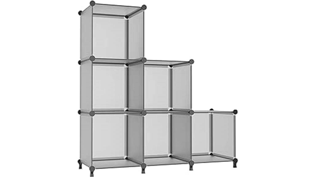 grey cube storage organizer