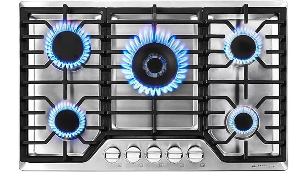 high powered gas cooktop