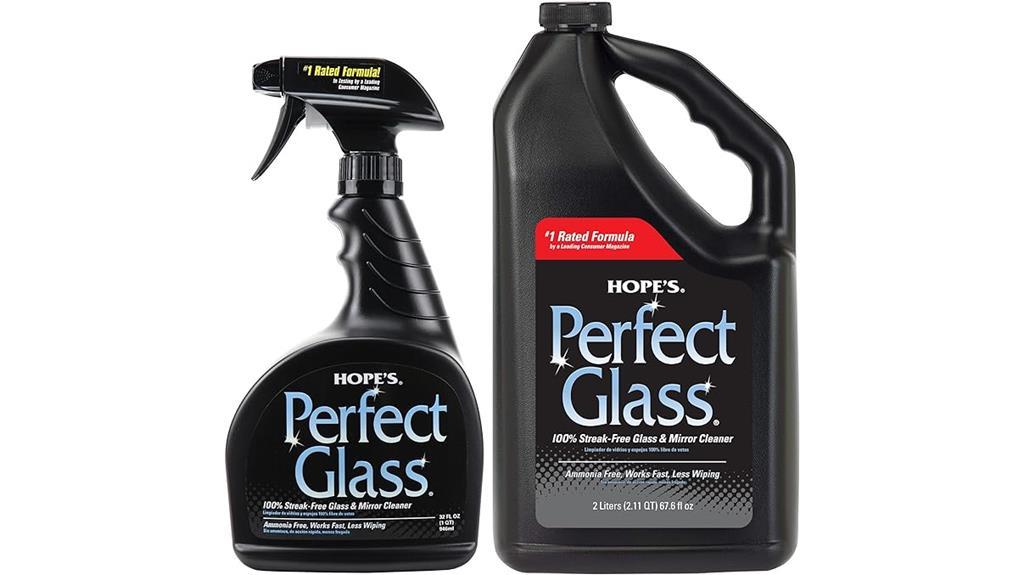 high quality streak free glass cleaner