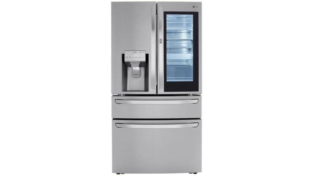 high tech refrigerator with craft ice