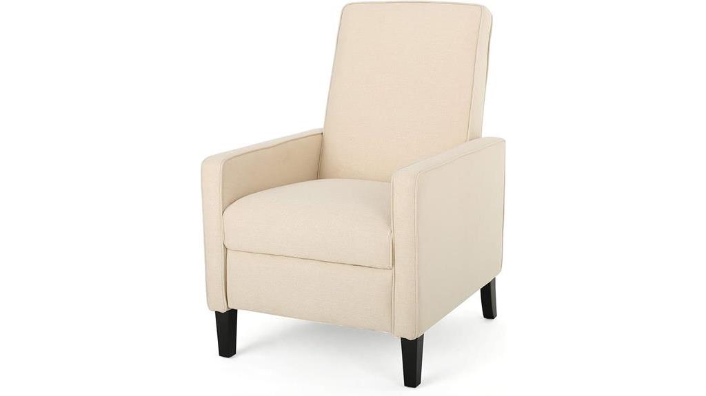 home recliner with fabric