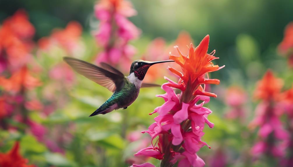 hummingbird friendly flowers for garden
