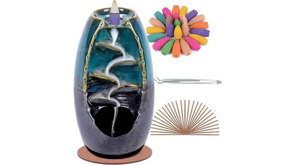 incense holder with waterfall