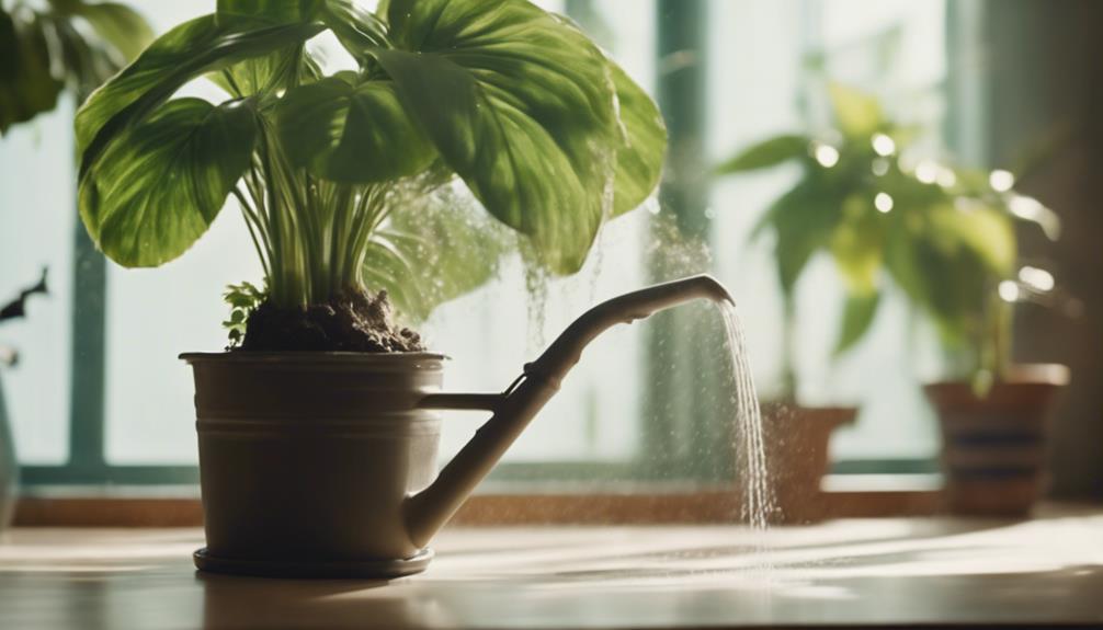 indoor plant watering advice