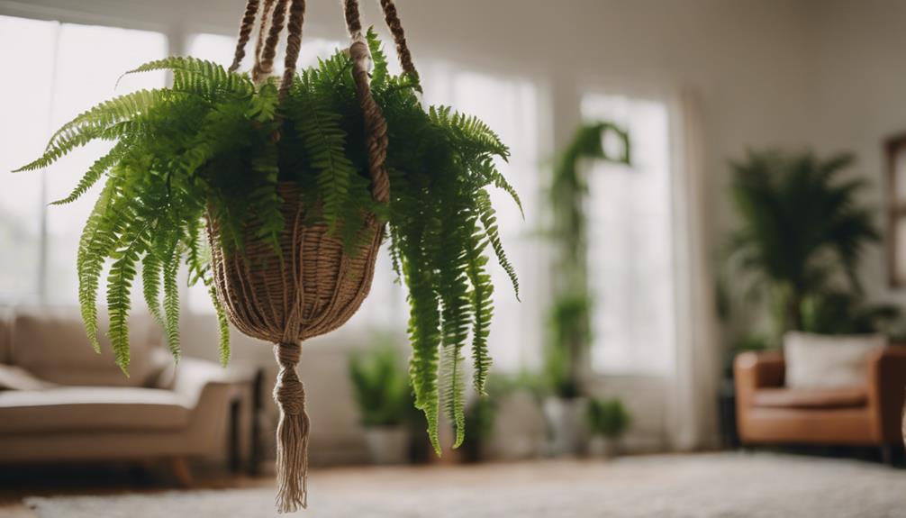 indoor plant with fronds