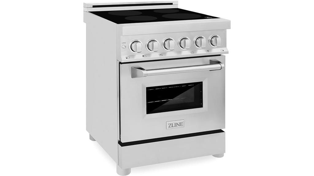 induction range with electric