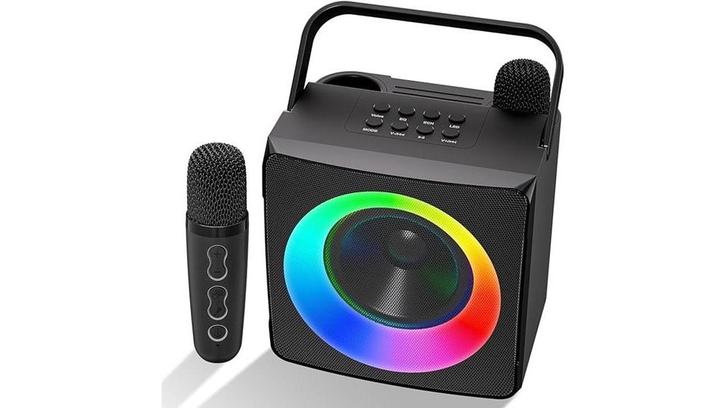 karaoke machine with microphones