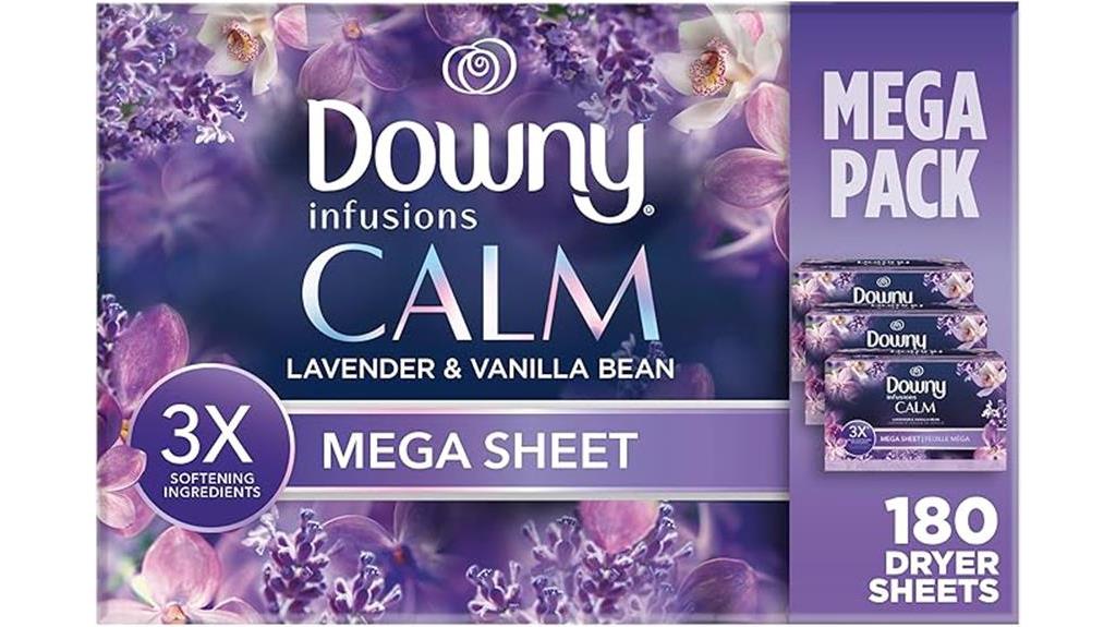 lavender and vanilla dryer sheets