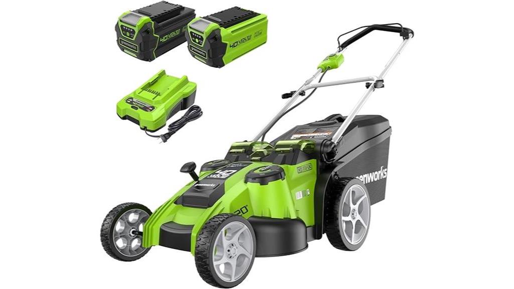 lawn mower with batteries