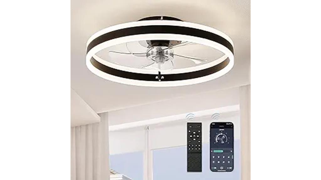low profile led ceiling fan